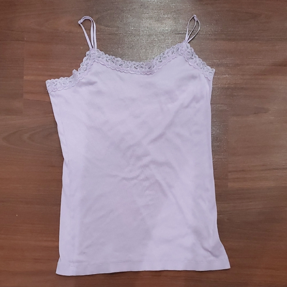 GAP White Fitted Camisole Top
